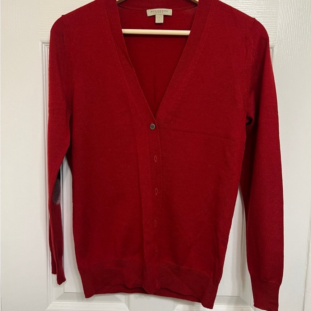 Burberry Red Cardigan